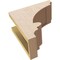 Ekena Millwork 5"W x 10"D x 10"H Classic Diane Rough Cedar Woodgrain TimberThane Corbel, Primed Tan CORUR05X10X10DIARCPR - alternate 6
